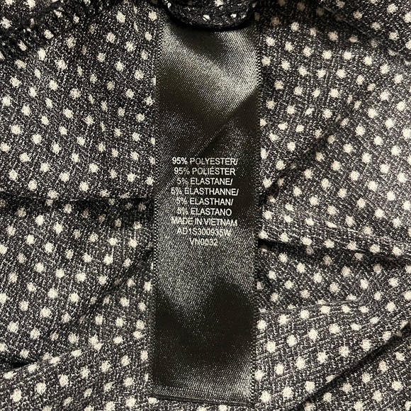 Adrianna Papell Polka Dot 3/4 Sleeve Stretch Knit Top - Picture 6 of 6